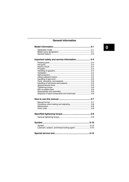 Yamaha F30 F40 Outboard Service Manual | 2018-2022 - sample page 6
