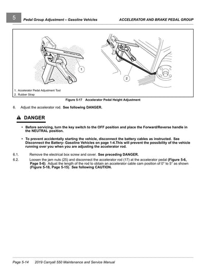 Club Car Carryall 550 Golf Cart Service Manual | 2019-2023 - sample page 2