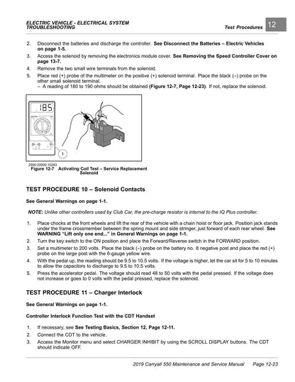Club Car Carryall 550 Golf Cart Service Manual | 2019-2023 - sample page 4