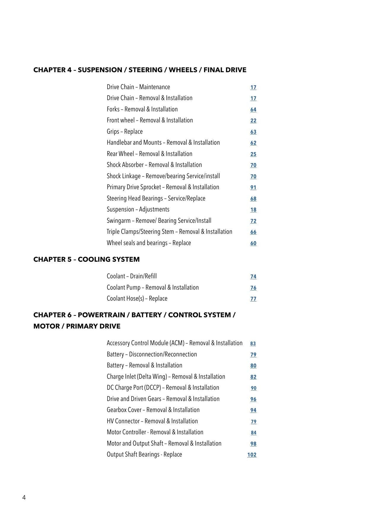 Alta Motors Redshift Electric Motorcycle Service Manual | 2014-2018 - sample page 9