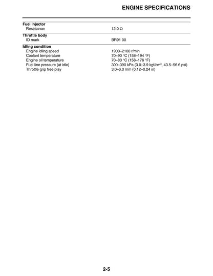 Yamaha YZ450FX Motorcycle Service Manual | 2019-2023 - sample page 8