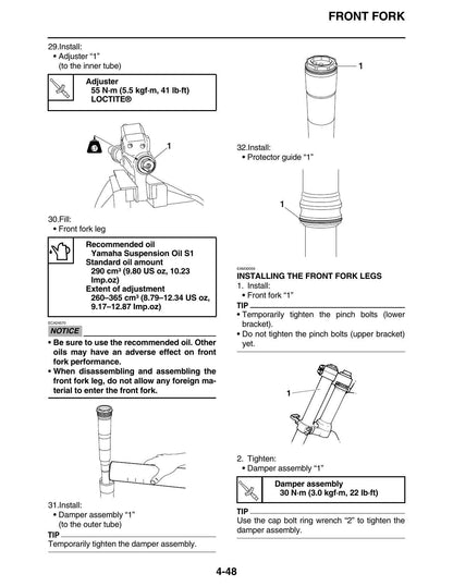Yamaha YZ450FX Motorcycle Service Manual | 2019-2023 - sample page 3