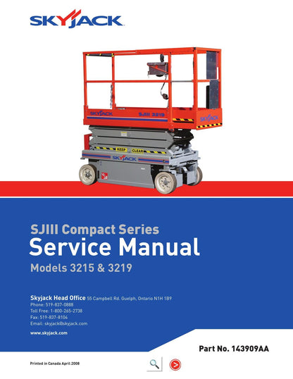 Skyjack SJIII Compact 3215 3219 Service Manual | 2004-2008 - sample page 2