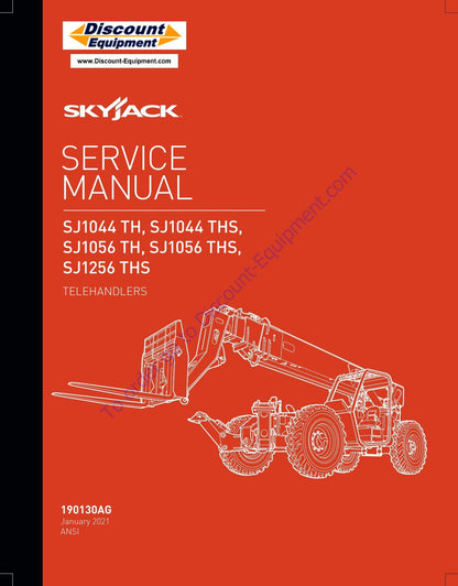 Skyjack SJ1044 SJ1056 SJ1256 Telehandler Service Manual | 2021-2025 - sample page 2