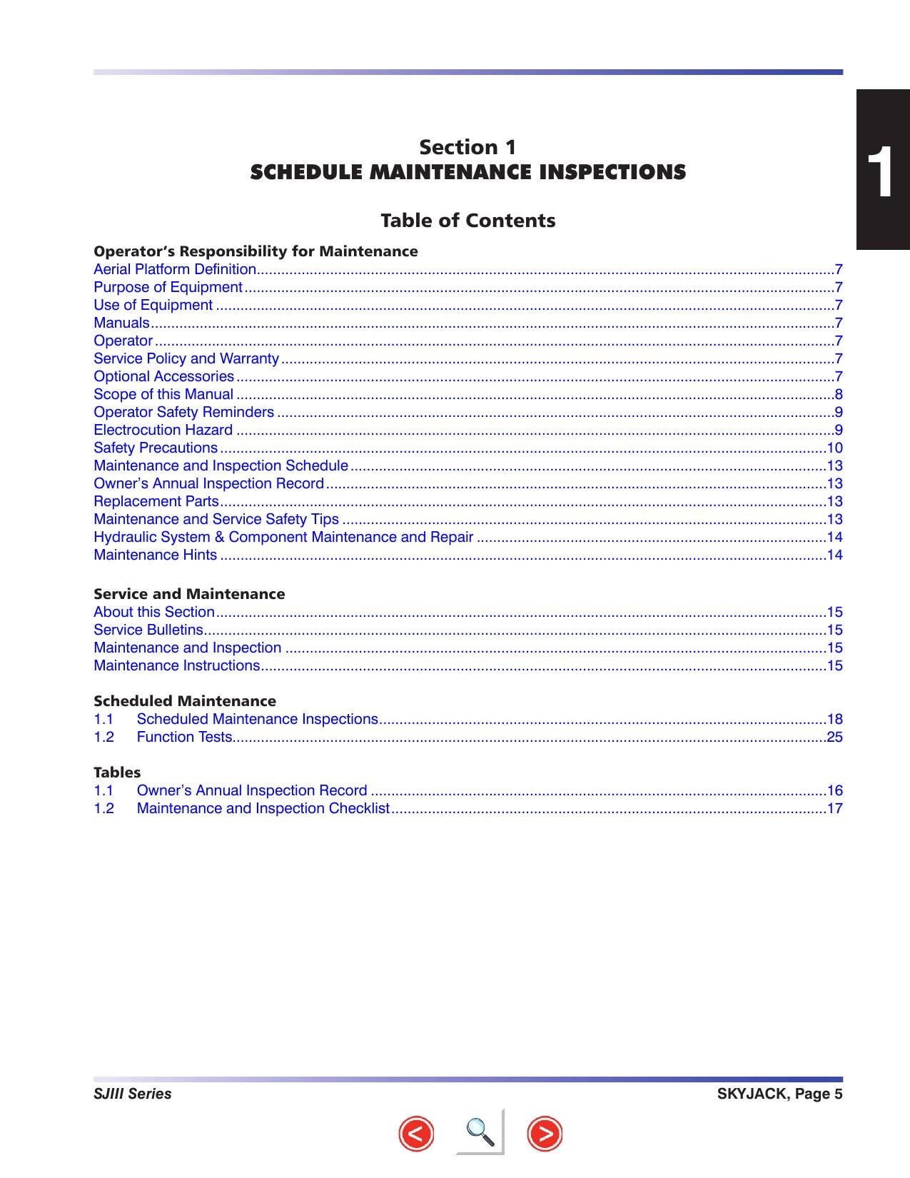 Skyjack SJIII Scissor Lift Service Manual | 2013-2017 - sample page 5