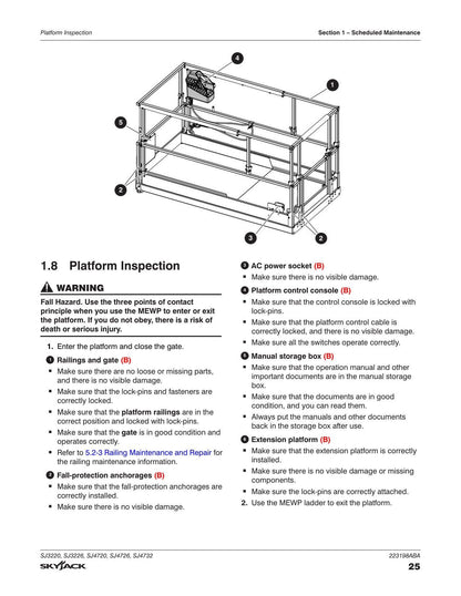 Skyjack SJ3220 SJ3226 SJ4720 sj4726 sj4732 Service Manual | 2020-2024 - sample page 4