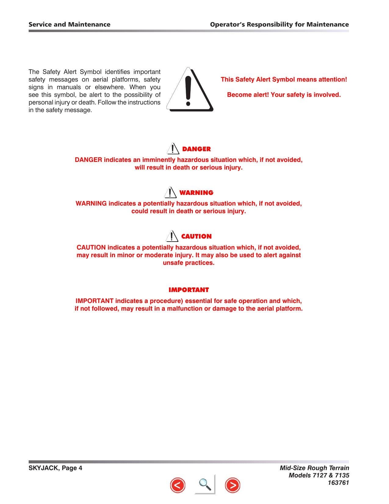 Skyjack SJ7127 SJ7135 RT Scissor Lift Service Manual | 2015-2019 - sample page 7