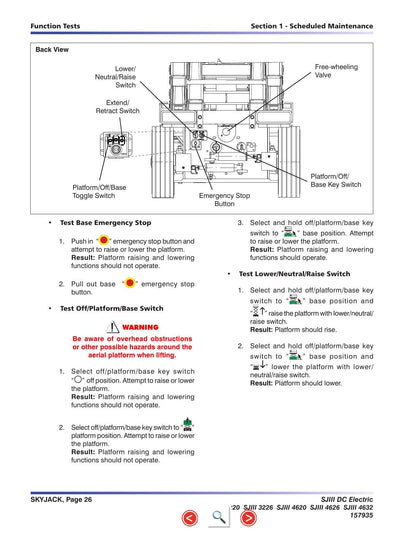 Skyjack SJIII DC Electric Scissors Service Manual | 2013-2017 - sample page 3