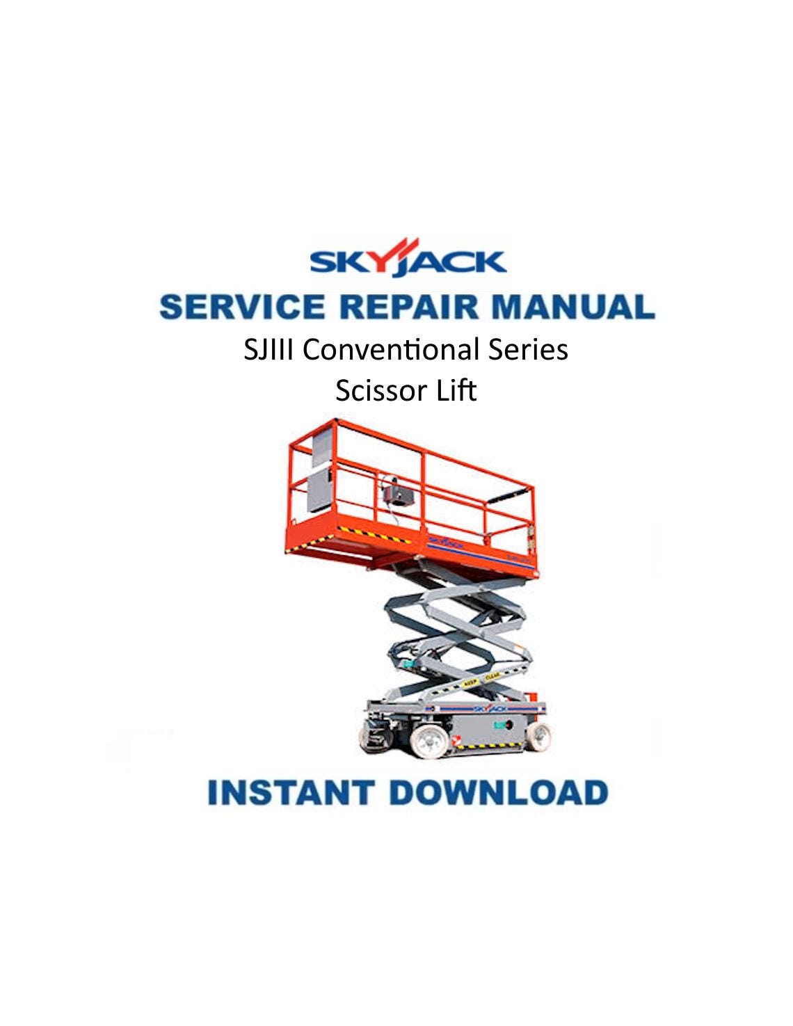 Skyjack SJIII Conventional Series Service Manual | 2018-2022 - Service Manual PDF Instant Download
