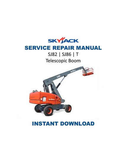 Skyjack SJ82 SJ86 T Telescopic Boom Service Manual | 2020-2024 - Service Manual PDF Instant Download