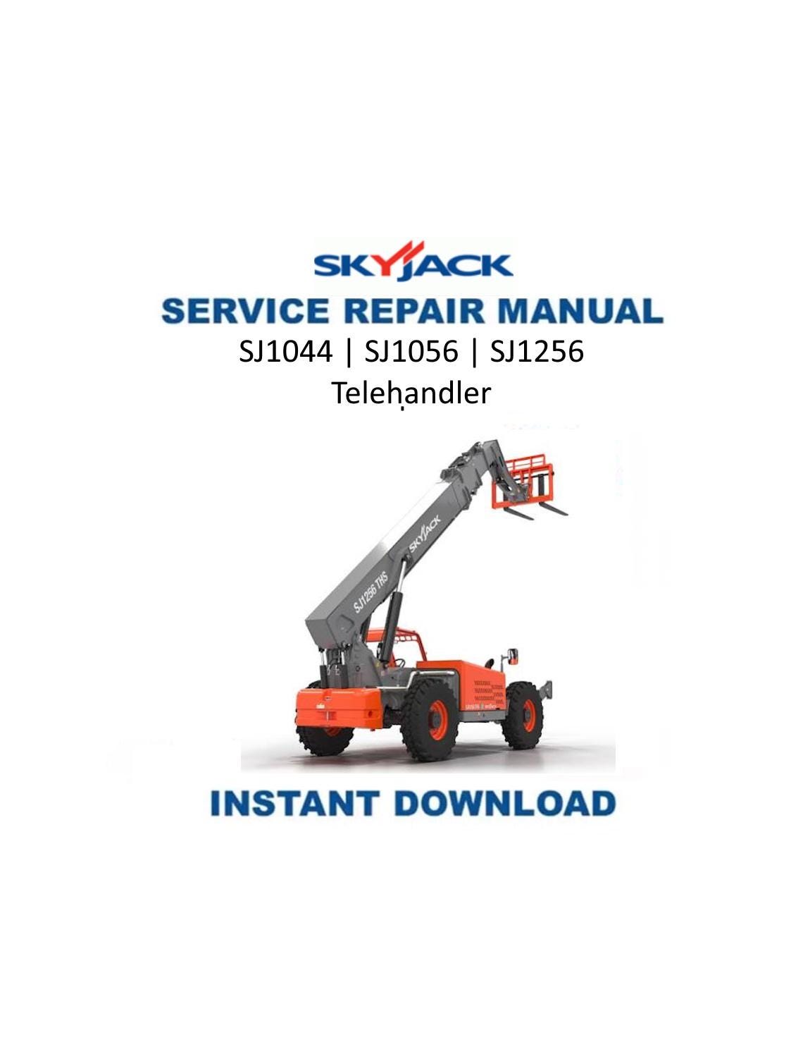 Skyjack SJ1044 SJ1056 SJ1256 Telehandler Service Manual | 2021-2025 - Service Manual PDF Instant Download