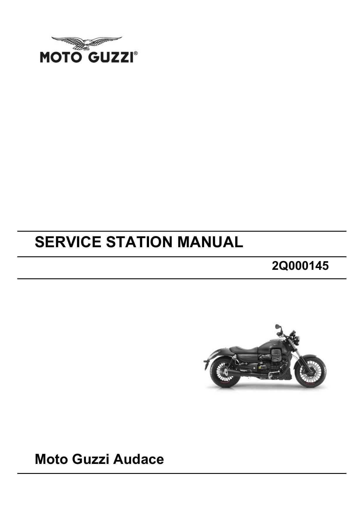Moto Guzzi Audace Motorcycle Service Manual | 2015-2019 - sample page 2