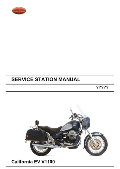 Moto Guzzi California EV V1100 Motorcycle Service Manual | 2000-2004 - sample page 2