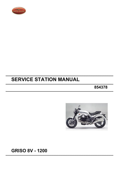 Moto Guzzi Griso 8V 1200 Motorcycle Service Manual | 2010-2014 - sample page 2