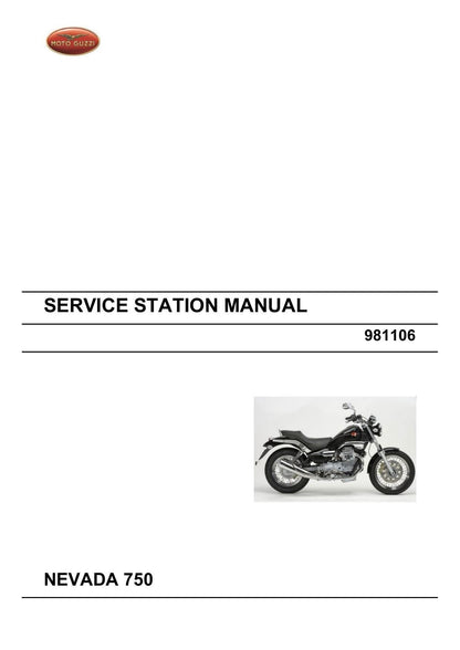 Moto Guzzi Nevada 750 Motorcycle Service Manual | 2004-2008 - sample page 2