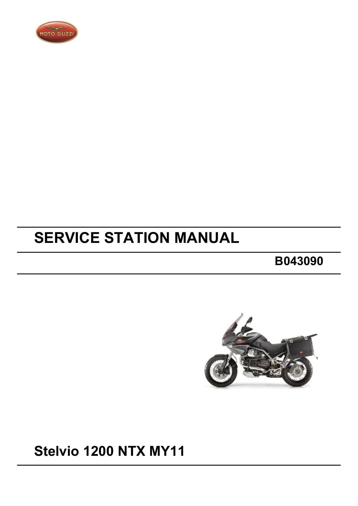 Moto Guzzi Stelvio 1200 NTX Motorcycle Service Manual | 2011-2015 - sample page 2