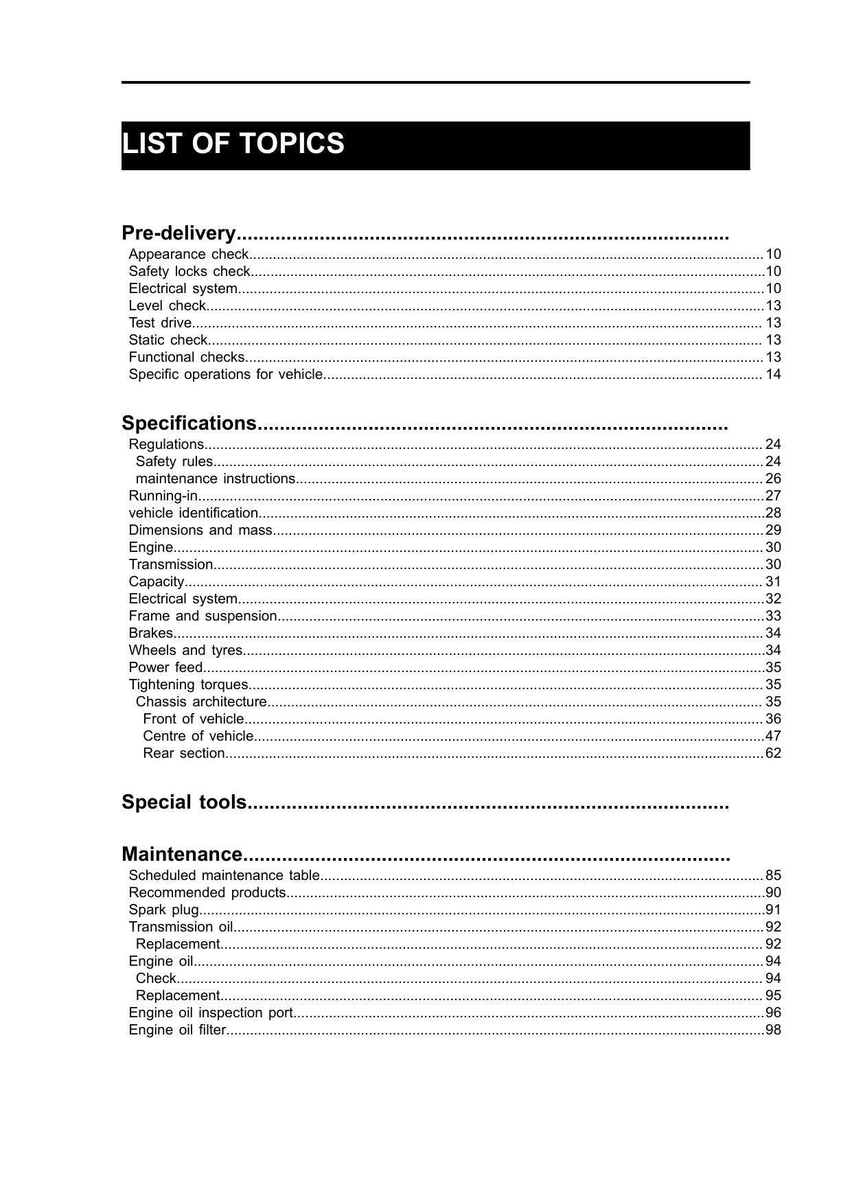 Moto Guzzi V85TT Motorcycle Service Manual | 2024-2026 - sample page 7