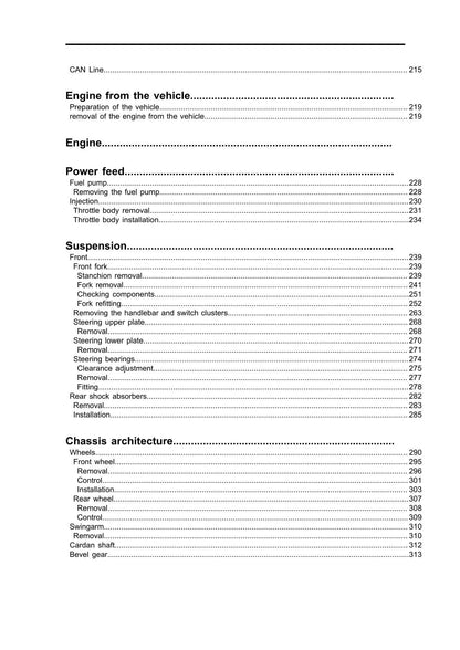 Moto Guzzi Stelvio Motorcycle Service Manual | 2023-2026 - sample page 9