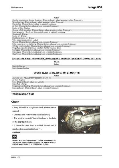Moto Guzzi Norge 850 Motorcycle Service Manual | 2007-2011 - sample page 5