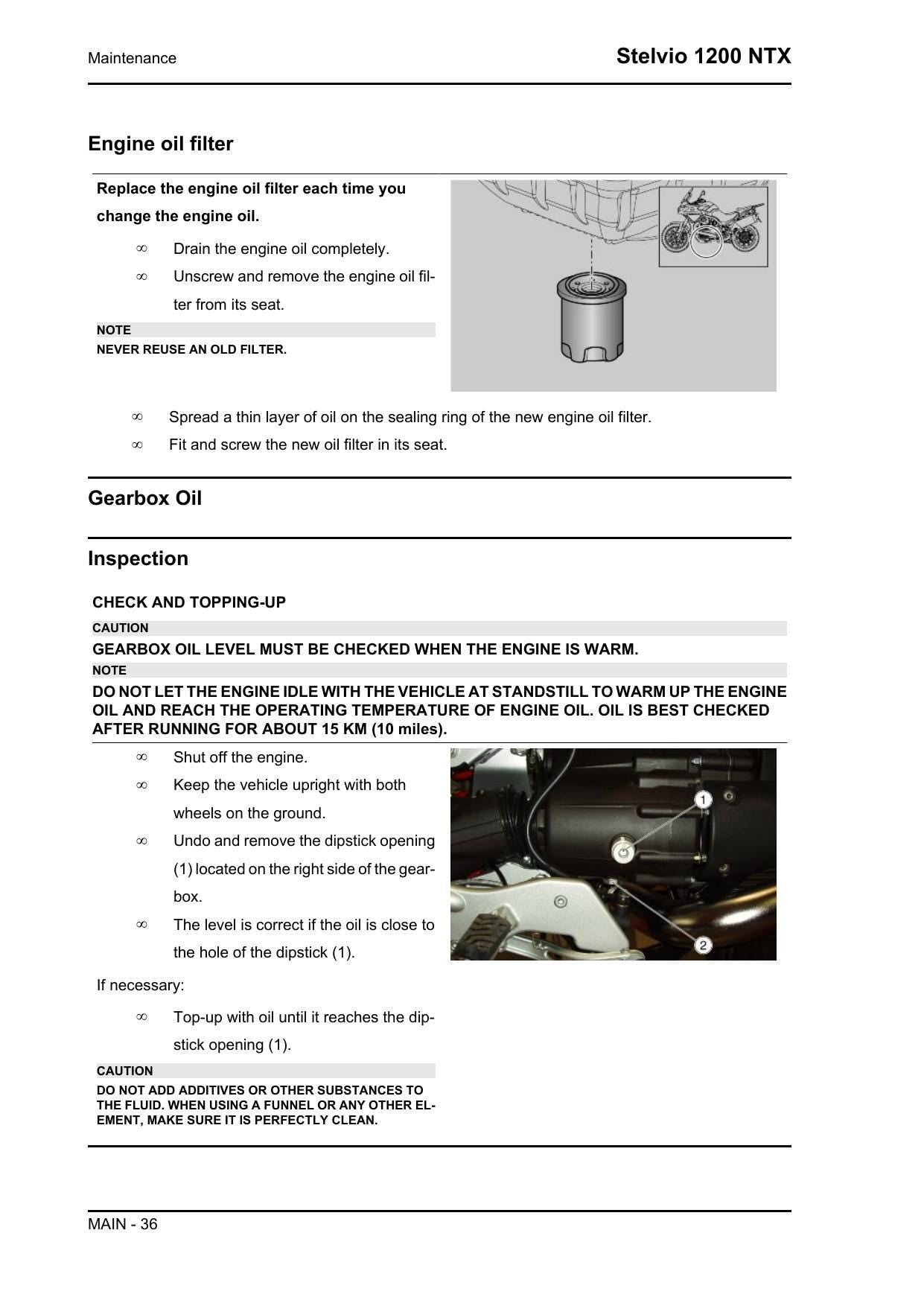 Moto Guzzi Stelvio 1200 NTX Motorcycle Service Manual | 2010-2014 - sample page 4