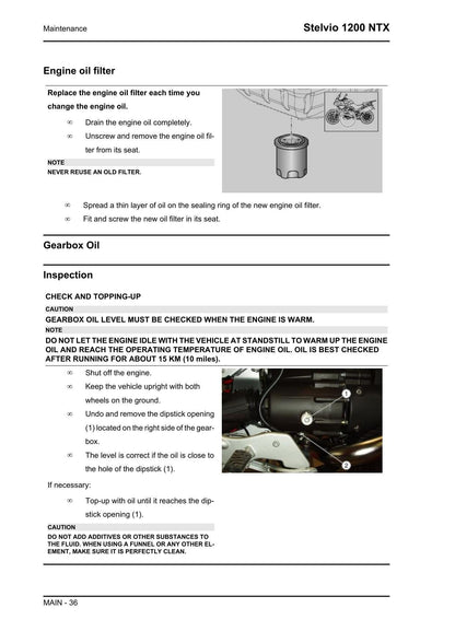 Moto Guzzi Stelvio 1200 NTX Motorcycle Service Manual | 2010-2014 - sample page 4