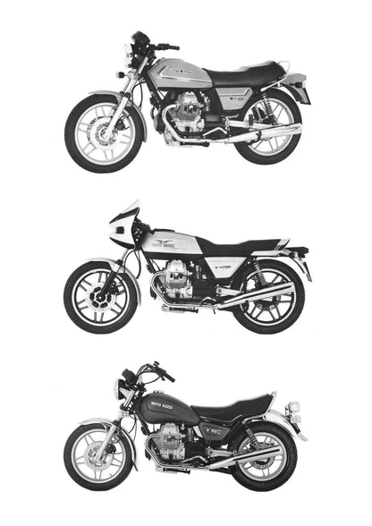 Moto Guzzi V35 V50 V65 Motorcycle Service Manual | 1983-1987 - sample page 7