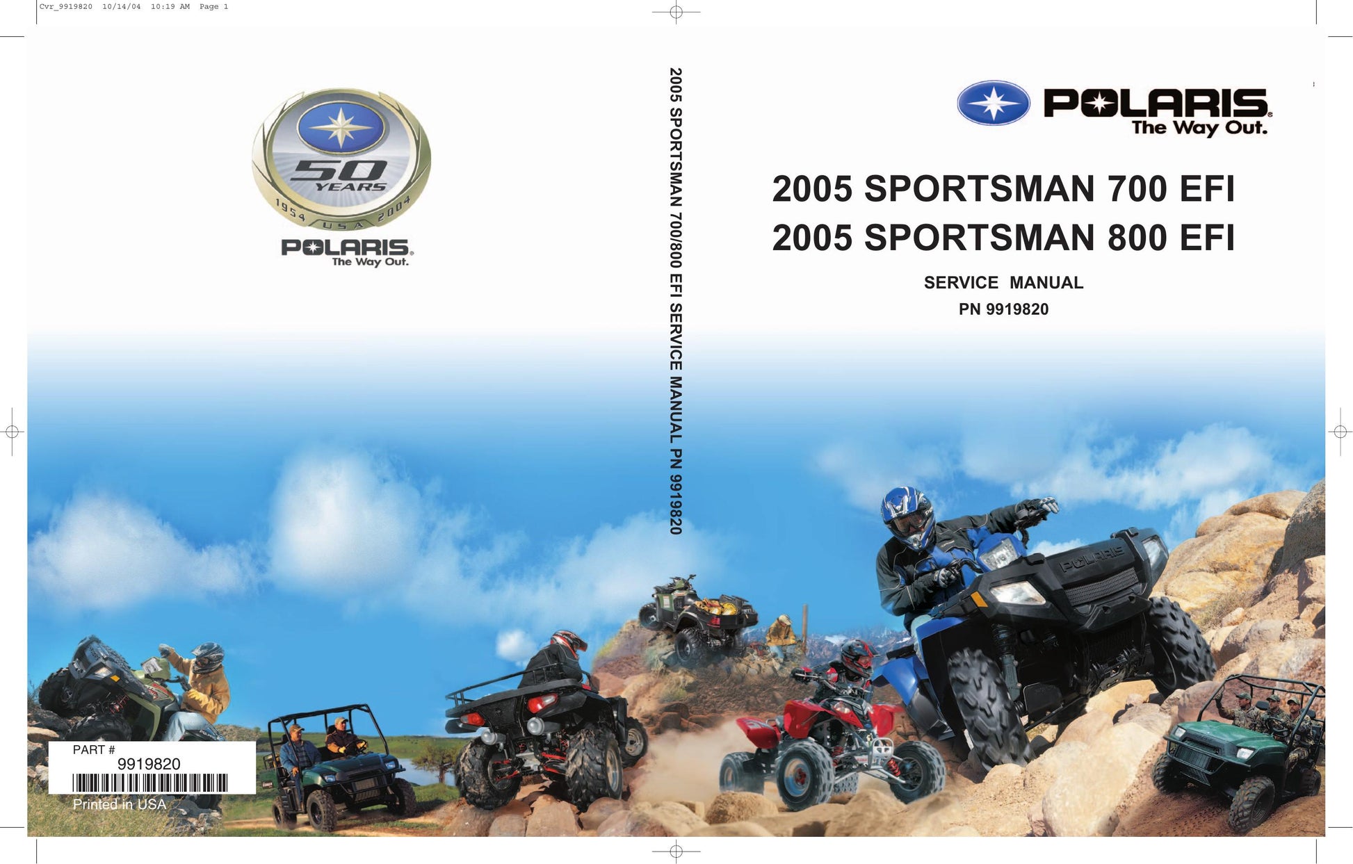 Polaris Sportsman 700 800 EFI ATV Service Manual | 2005-2009 - sample page 2