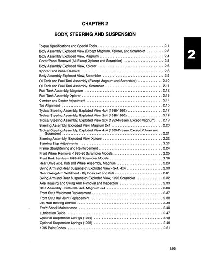 Polaris ATV Trail Boss Big Boss Service Manual | 1985-1995 - sample page 9