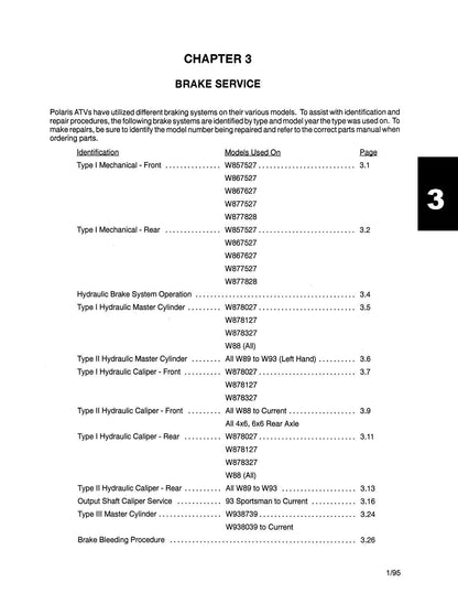 Polaris ATV Trail Boss Big Boss Service Manual | 1985-1995 - sample page 10