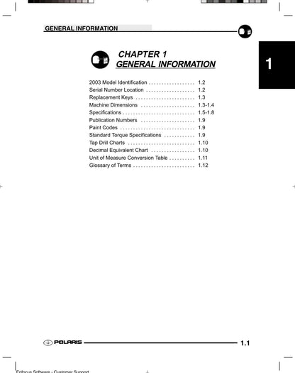 Polaris Trail Blazer 250 400 ATV Service Manual | 2003-2007 - sample page 4