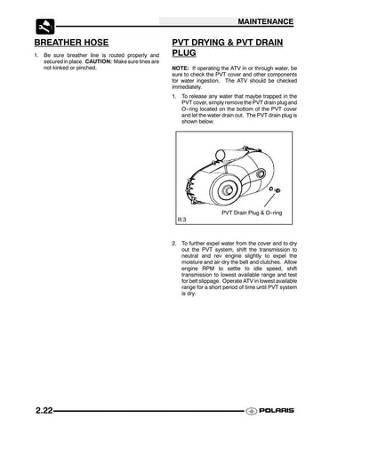 Polaris Sportsman 700 800 EFI ATV Service Manual | 2005-2009 - sample page 8