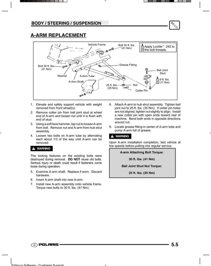 Polaris Trail Blazer 250 400 ATV Service Manual | 2003-2007 - sample page 8