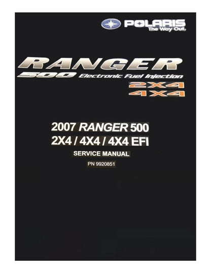 Polaris Ranger 500 UTV Service Manual | 2007-2011 - sample page 2