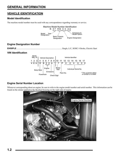 Polaris Ranger 500 UTV Service Manual | 2007-2011 - sample page 5