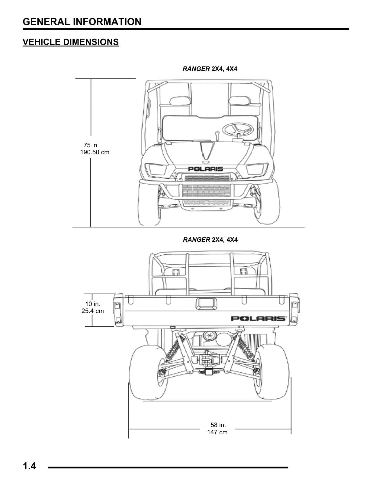 Polaris Ranger 500 UTV Service Manual | 2007-2011 - sample page 7
