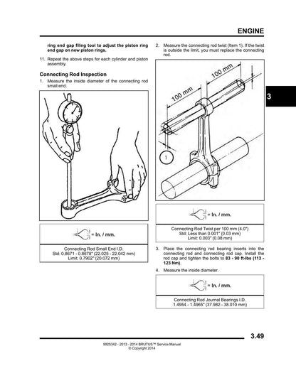 Polaris Brutus UTV Service Manual | 2013-2014 - sample page 6