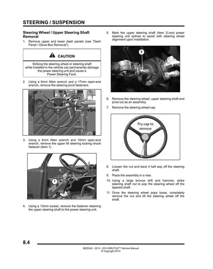 Polaris Brutus UTV Service Manual | 2013-2014 - sample page 5