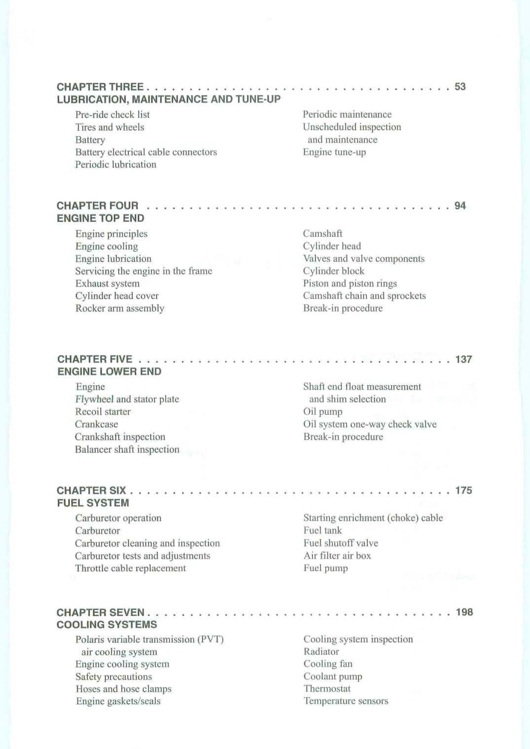 Polaris Sportsman Xplorer 500 ATV Service Manual | 1996-2003 - sample page 7