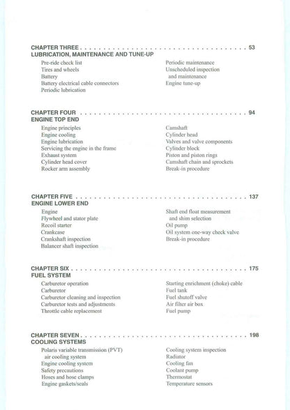 Polaris Sportsman Xplorer 500 ATV Service Manual | 1996-2003 - sample page 7