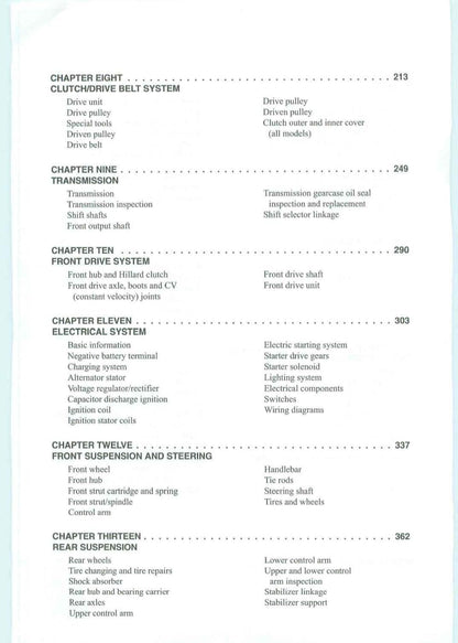 Polaris Sportsman Xplorer 500 ATV Service Manual | 1996-2003 - sample page 8