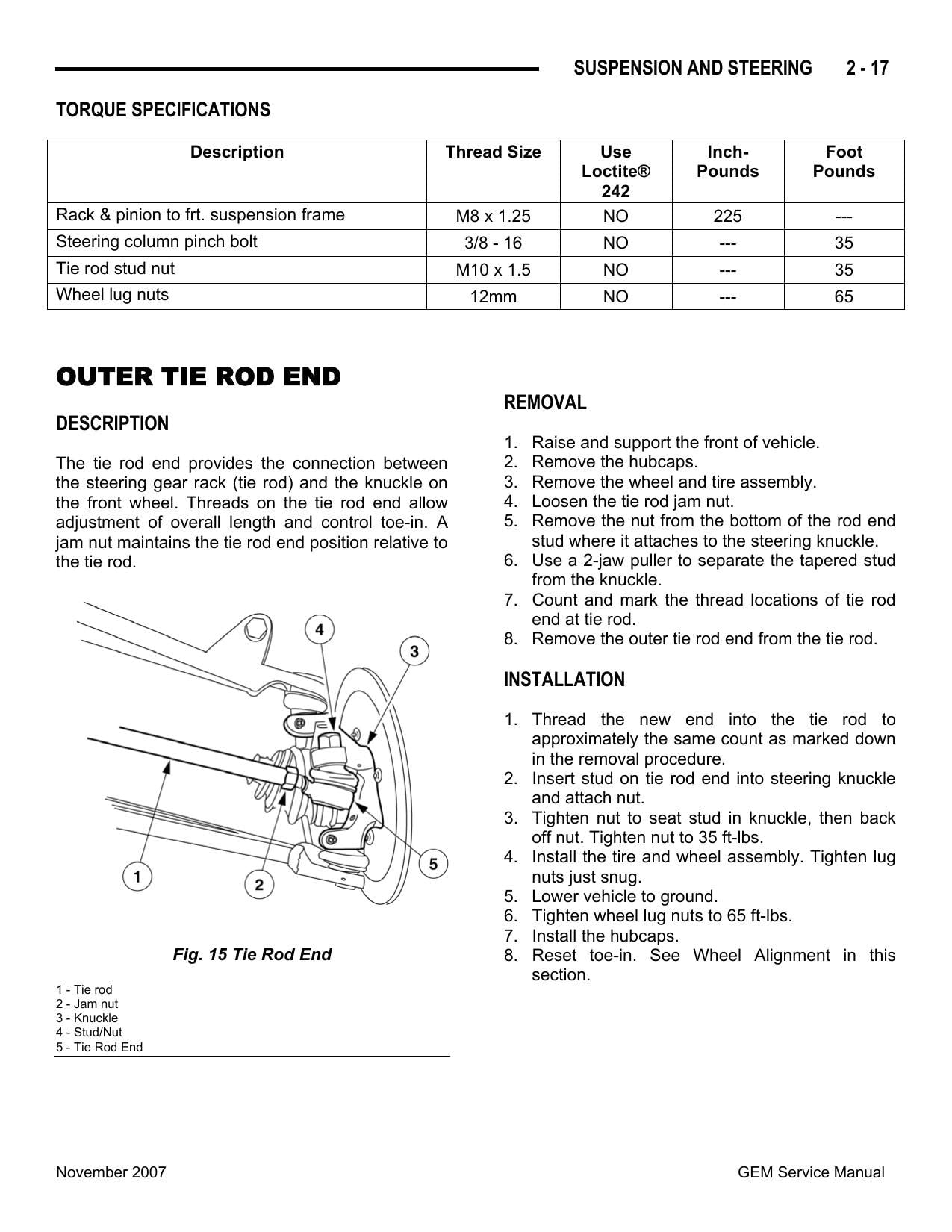 GEM e-Series Electric Vehicle Motorcycle Service Manual | 2007-2011 - sample page 8
