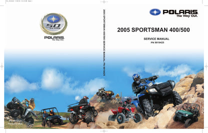 Polaris Sportsman 400 500 ATV Service Manual | 2005-2009 - sample page 2