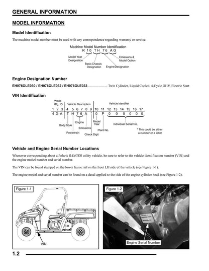 Polaris Ranger 800 UTV Service Manual | 2010-2014 - sample page 3