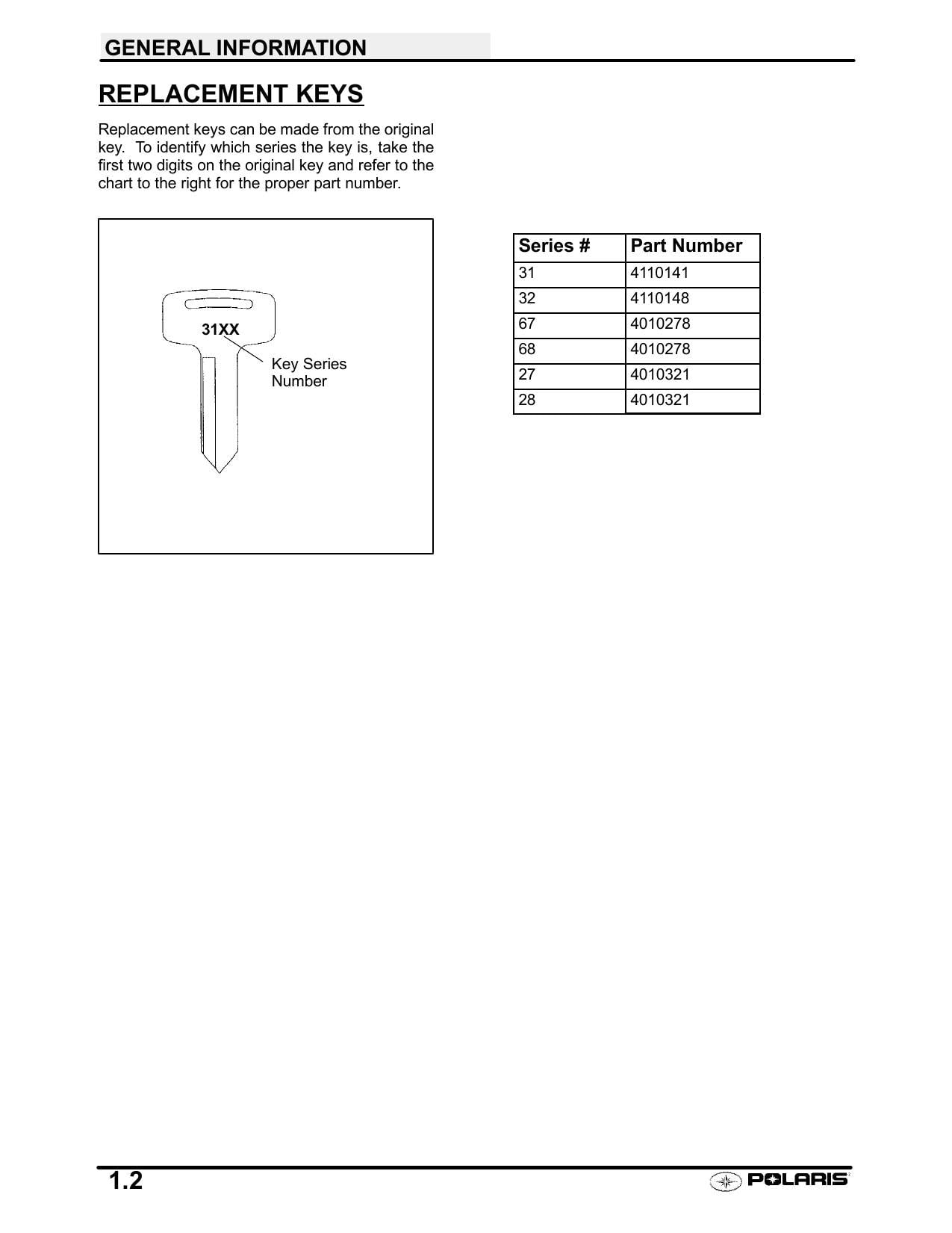 Polaris Sportsman 400 500 ATV Service Manual | 2001-2005 - sample page 5