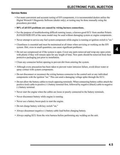 Polaris Ranger RZR UTV Service Manual | 2008-2012 - sample page 9