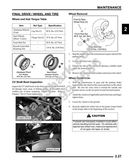 Polaris Ranger 500 4x4 EFI UTV Service Manual | 2009-2013 - sample page 8