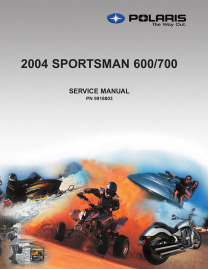 Polaris Sportsman 600 700 ATV Service Manual | 2004-2008 - sample page 2