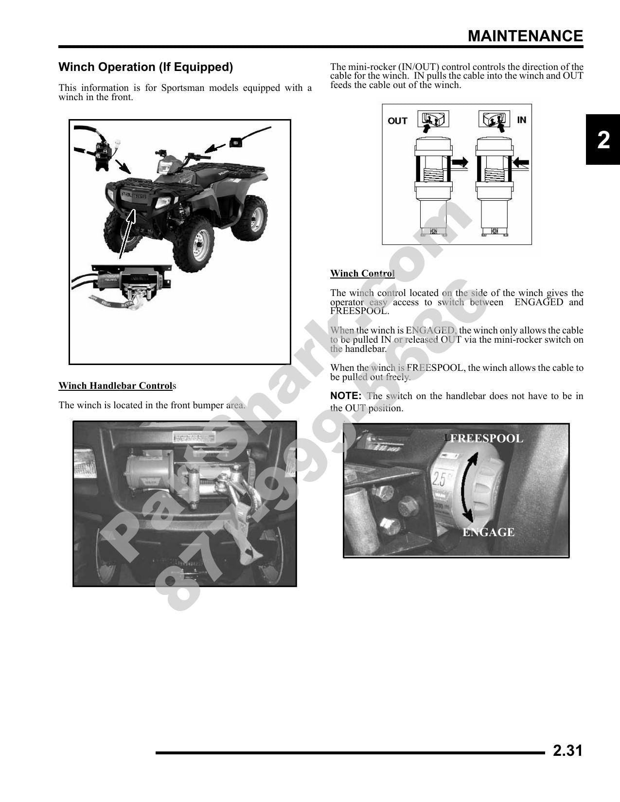 Polaris Sportsman 6x6 800 EFI ATV Service Manual | 2009-2013 - sample page 8