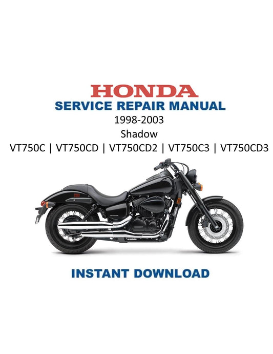 Honda VT750C Shadow ACE Motorcycle Service Manual | 1998-2003 - Service Manual PDF Instant Download