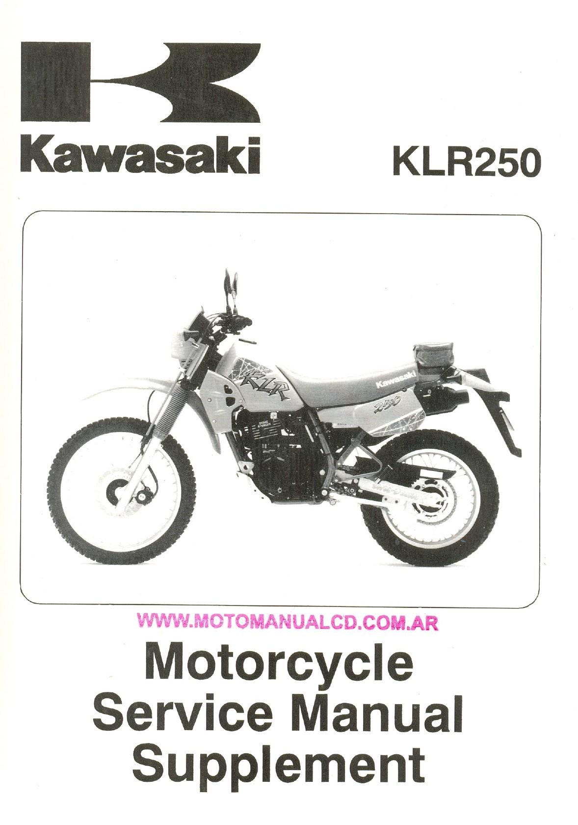 Kawasaki KLR250 Motorcycle Service Manual | 1984-2004 - sample page 2